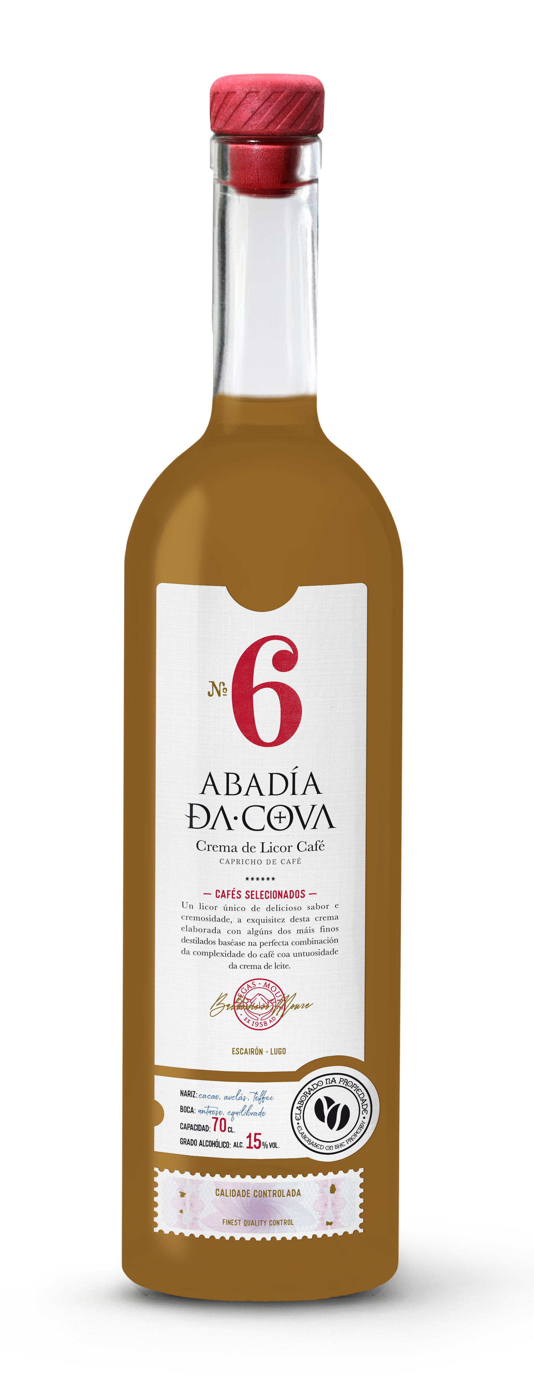 Coffee Liqueur Cream Abadía da Cova (70 cl) Adegas Moure
